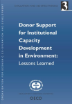 Donor Support for Institutional Capacity Development in Environment : Lessons Learned vignette
